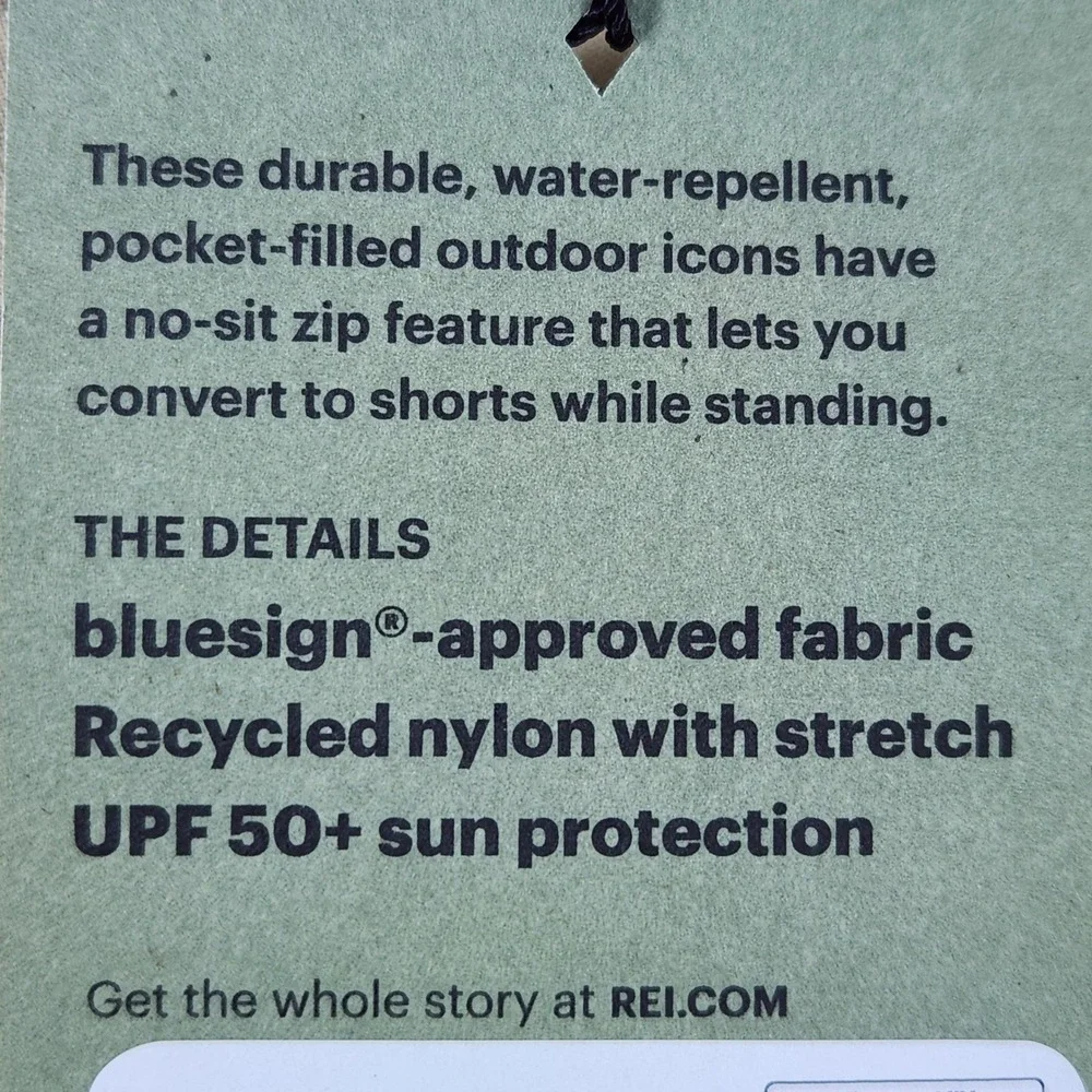 NWT REI Co-op Sahara Convertible Pants Womens 8 Khaki Beige Zip Off Hiking Cargo - Picture 11 of 11